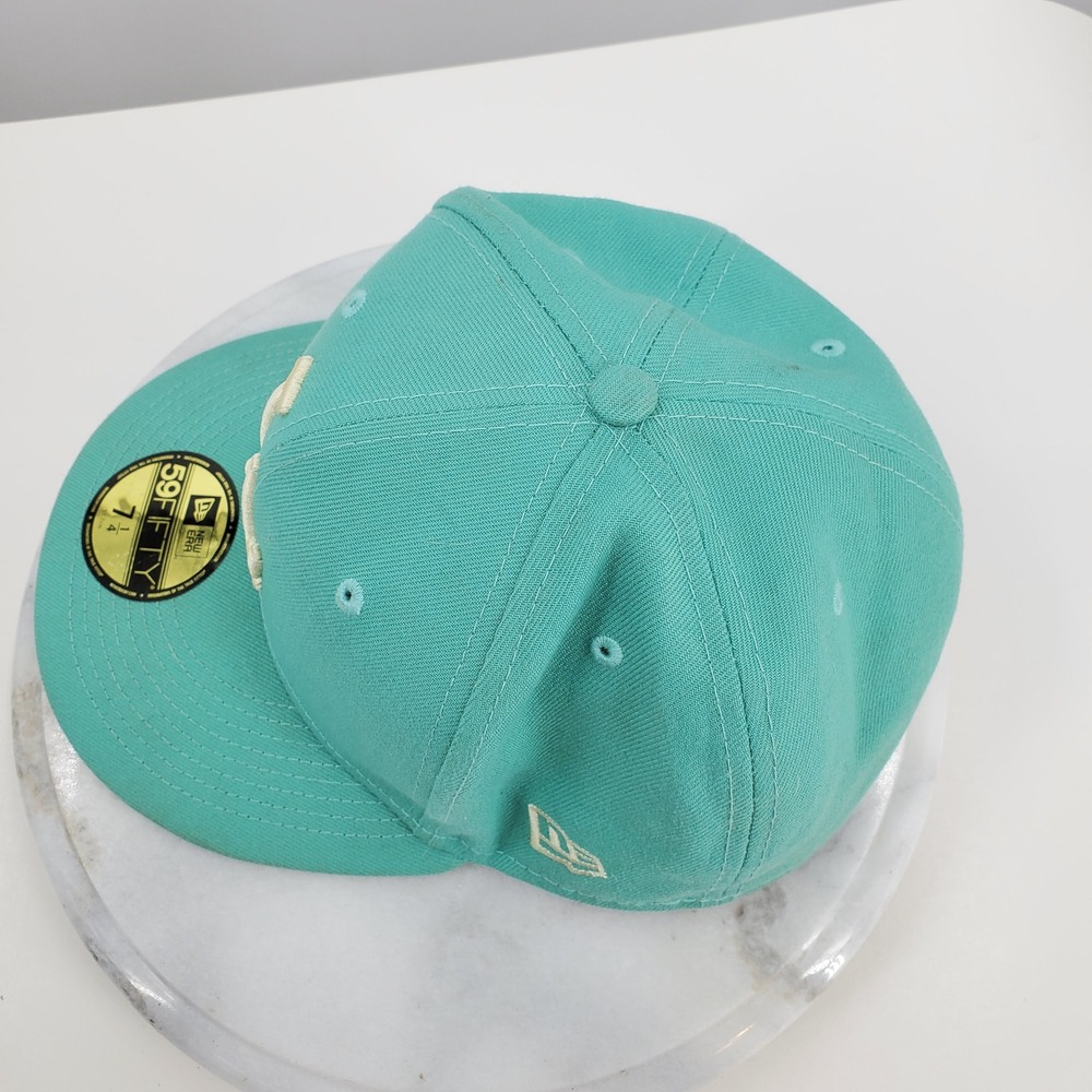 New Era 59FIFTY LA Dodgers Teal First LA World Series Fitted Hat Size 7 1/4 - Picture 5 of 11